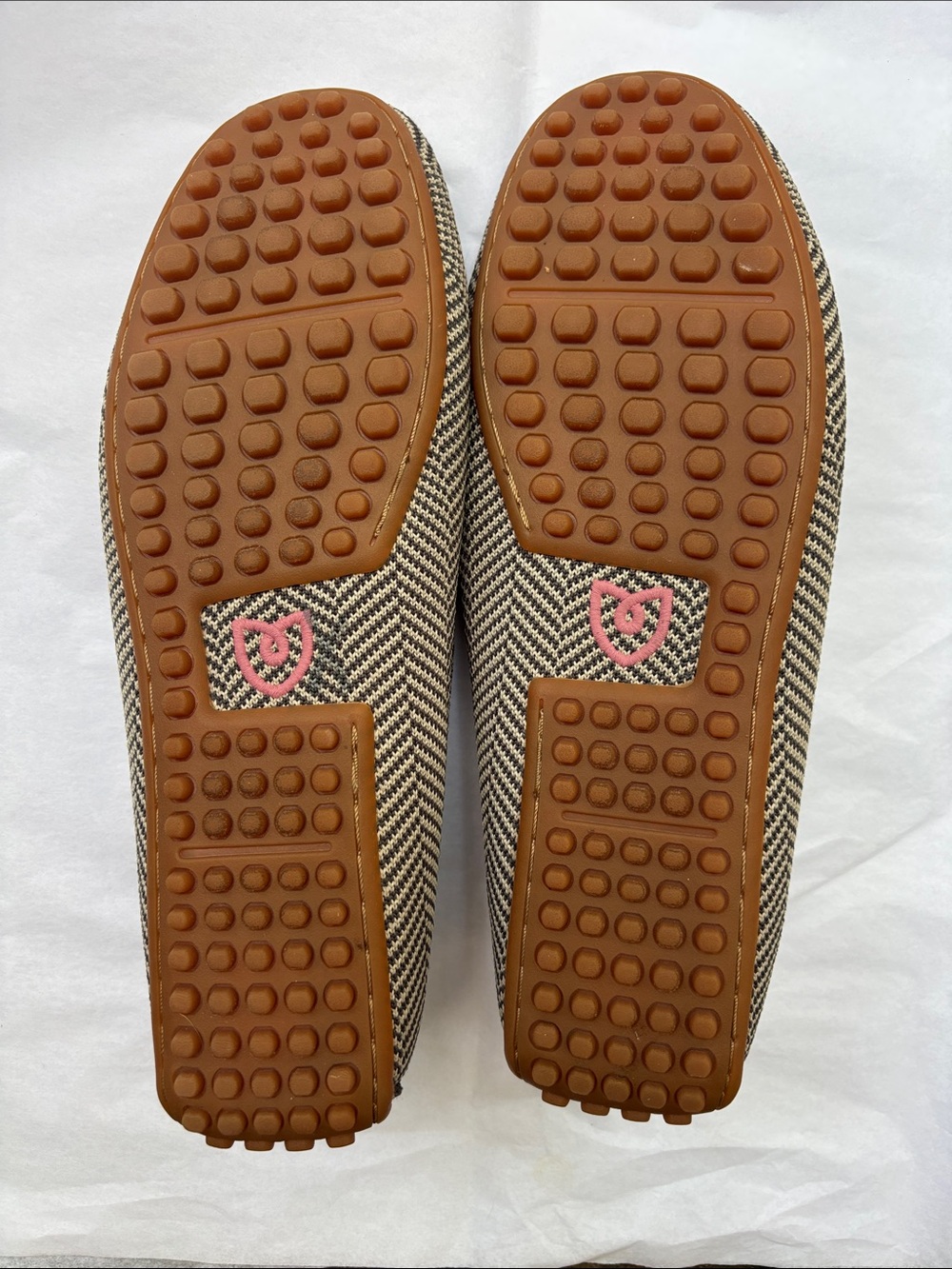 Rothy’s Driving Loafer Iron Gray Herringbone Print Washable - Picture 2 of 4
